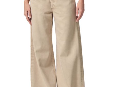 Beverly Wide Leg Trouser in Taos Sand Cheap