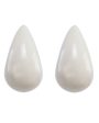 Tiny Ivory Teardrop Earrings on Sale