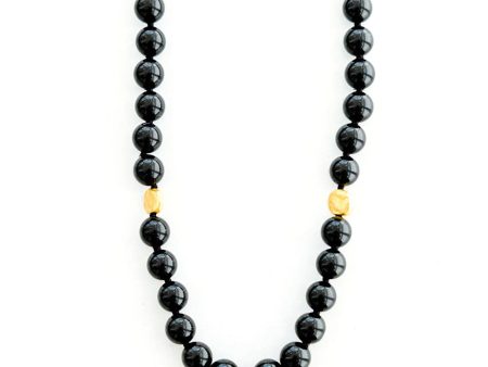 Black Onyx Turquoise Crystal Necklace Fashion