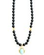 Black Onyx Turquoise Crystal Necklace Fashion