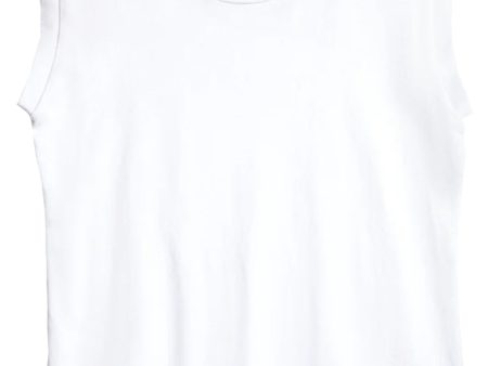 White Vintage Aiden Muscle Tee For Cheap