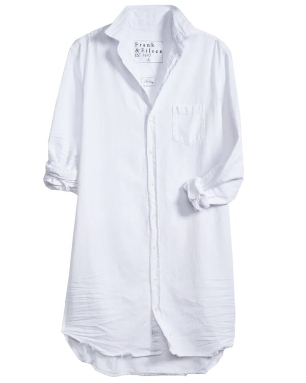 White Denim Mary Shirt Dress Online now