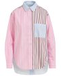 Antwerp Off White Patchwork Stripe Famille Shirt For Discount