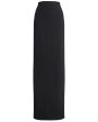 Black Wool Nelson Maxi Pencil Skirt Discount