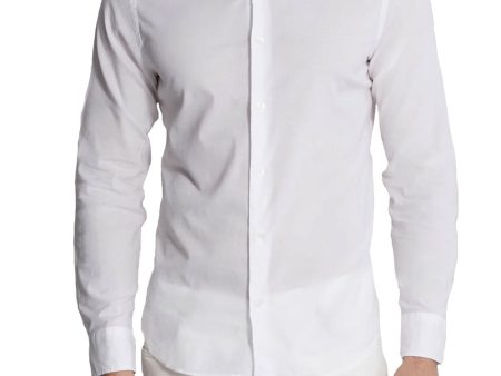 White Long Sleeve Sportshirt Discount