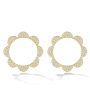 White Diamond Bloom Triplet Stud Earrings For Discount