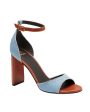 Valentina Luc Heel in Denim Hot on Sale