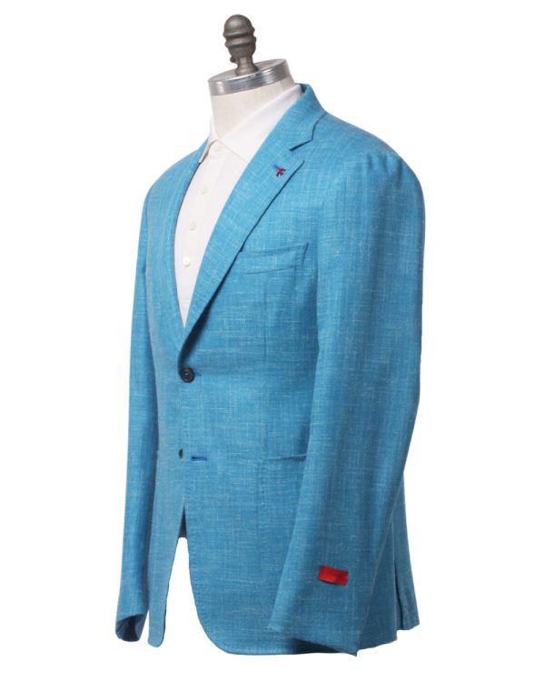 Sky Blue Brushed Capri Sportcoat For Discount