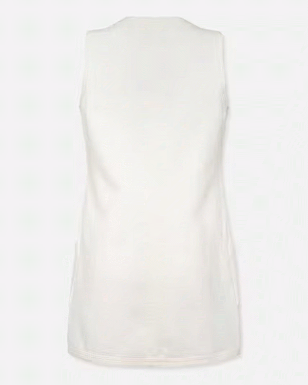 Trapunto Side Pocket Dress in Natural Clean Online now