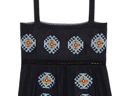 Black Folklore Embellished Roam Top Fashion