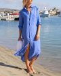 Blue Linen Rory Maxi Shirt Dress Online Hot Sale