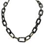 Black Enamel Link Necklace For Discount