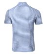 Blue and White Capri Stripe Polo Discount