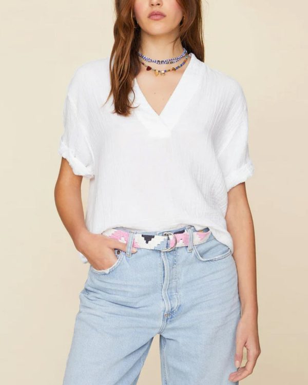 White Avery Top Online