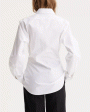 White Shaped Poplin Shirt Online now