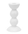 Medium White Bobbin Candle Stick Discount