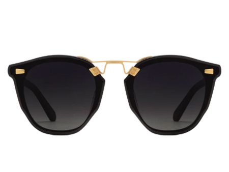 Beau Nylon Sunglasses in Black + Shadow 24K on Sale