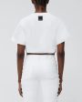 White Cropped Jojo T-Shirt Online Hot Sale