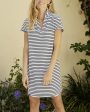 White and British Royal Navy Stripe Lauren Polo Dress Sale