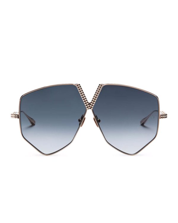 V-Hexagon Sunglasses in Blue Supply