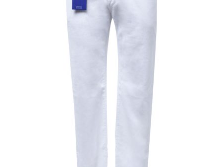 5 Pocket Pant in Optical White Hot on Sale