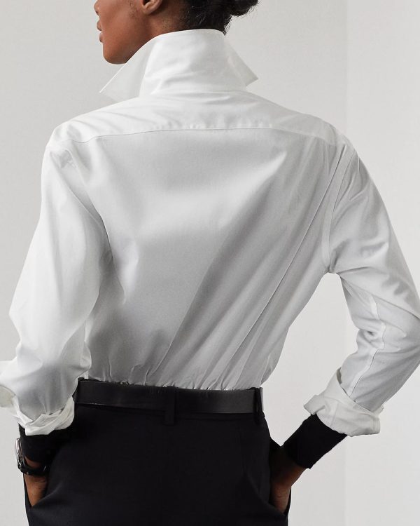 White Long Sleeve Capri Shirt Sale