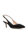 Camoscio Suede Slingback Pump in Black Supply