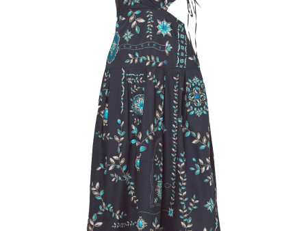 Bendita Otono Petalo Relicario Printed Cut-Out Maxi Dress Discount