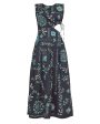 Bendita Otono Petalo Relicario Printed Cut-Out Maxi Dress Discount