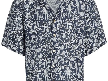 Tropical Navy Sportshirt For Discount