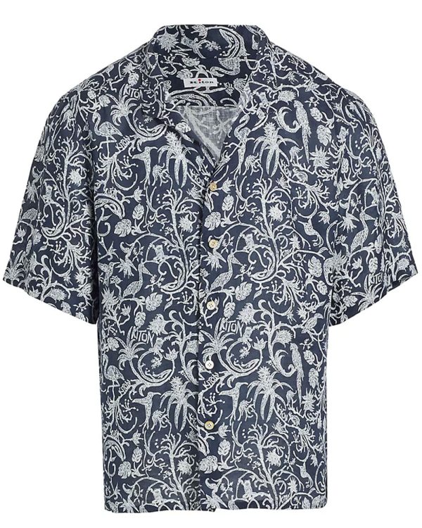 Tropical Navy Sportshirt For Discount