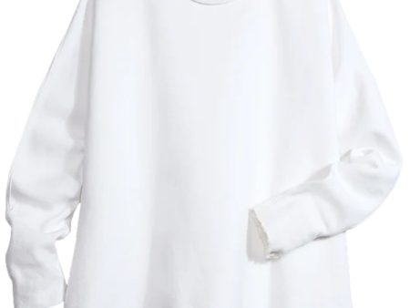 White Long Sleeve Anna Capelet For Cheap