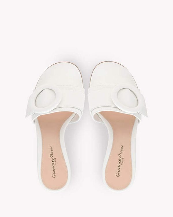 Venezia Mule in White Online Hot Sale