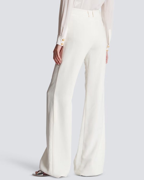 Blanc High Rise Crepe Flare Pant Sale