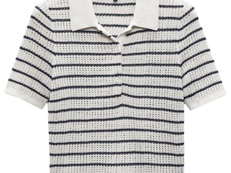 Turtle Dove Stripe Viola Polo Supply