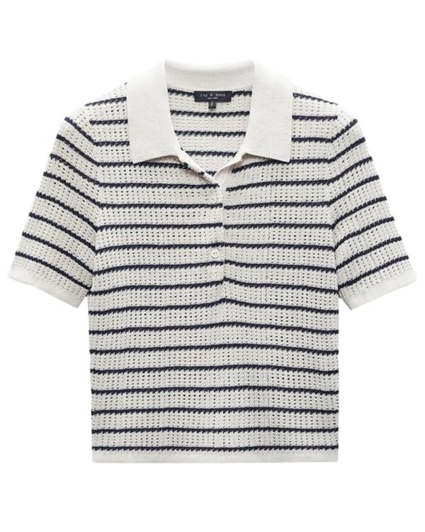 Turtle Dove Stripe Viola Polo Supply