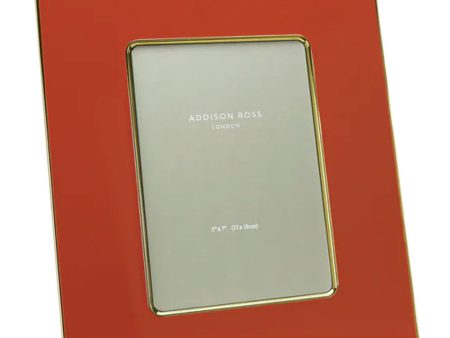 Orange and Gold Picture Frame For Discount