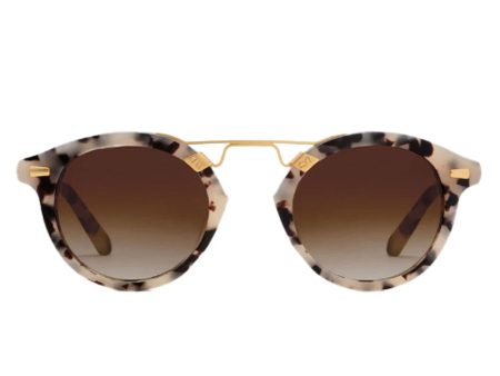 St. Louis II Sunglasses in Matte Oyster 24K Online Hot Sale