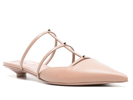 Wispy Leather Mule in Rose Cannelle Fashion