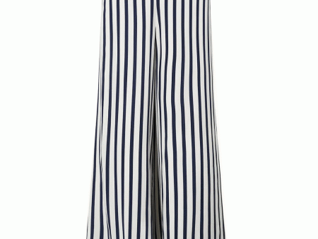 White and Navy Luke Pant Online