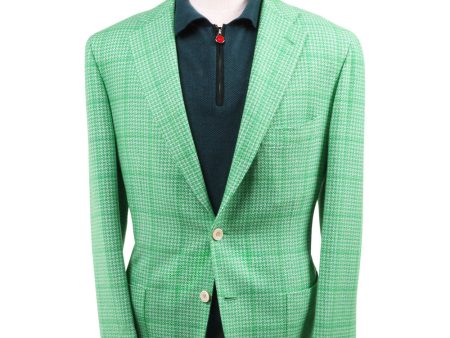 Bright Green and White Sportcoat Discount