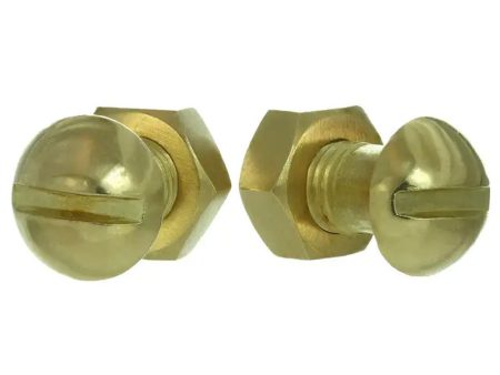 Antique Gold Screw and Bolt Cufflinks For Sale