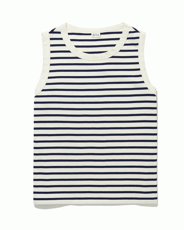 The Tank in Cream and Navy Supply