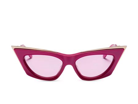 V-Goldcut Cat Eye Sunglasses in Pink Discount