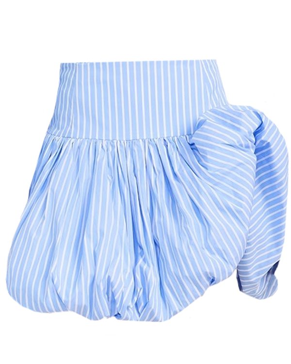 Blue Stripe Brianna Mini Skirt Online now