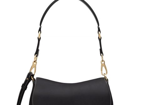 Small VLogo Saddle Bag in Nero Online