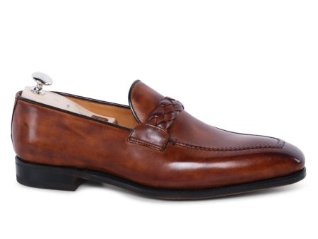 Beato Loafer with Leather Sole in Bruciato For Sale