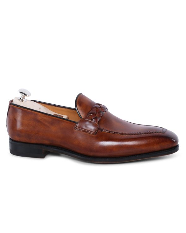 Beato Loafer with Leather Sole in Bruciato For Sale