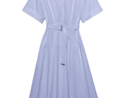 Blue Haze Deanna Belted Midi Dress Supply