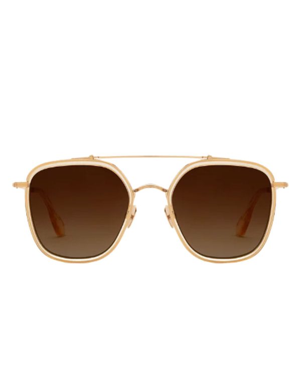 Austin Sunglasses in 18K Titanium + Champagne Discount